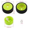 Rchobbytop 4pcs 1/8 RC Buggy Tires and Wheels, 17mm Hex Drive Hub Hard Dish Wheel and Foam Inserted Soft Rubber Tyres for On Road Racing Car, Fluorescent Green view 3