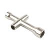 Rchobbytop 20 Pairs Hex 4mm Flange Nylon Insert Locknuts and M4 Flat Washers with Small Cross Socket Wrench for Traxxas Axial HPI TLR HSP Model 1/10 RC Car Vehicles Wheel Replacement Parts, Black view 4