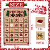 Joy Bang Christmas Games for Kids, 24 Player Christmas Bingo Cards Crafts for Kids Winter Holiday Games Activities for Family Large Group Classroom Xmas Party Favors Supplies Gifts view 3