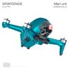 WRAPGRADE Skin Compatible with DJI FPV | Full-wrap (Caribbean Blue) view 3