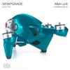 WRAPGRADE Skin Compatible with DJI FPV | Full-wrap (Caribbean Blue) view 4