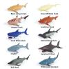 Axbotoy 10 Pack Shark Toys,8" Soft and Stretchy Realistic Shark Toy Set,Floating Bathtub Toys and Birthday Party Favors for Boys Girls Kids view 3