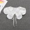 New Women Lace Fake Collar Blouse Cloud Shoulder Doll Collar Detachable Shirt Collar Blouse Top Women Clothes Accessories (Size : 13) view 2