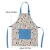 Kids Apron with Pocket, Children Aprons with Adjustable Neck Strap for Baking Painting Cooking, 40 x 50cm view 4