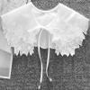 New Women Lace Fake Collar Blouse Cloud Shoulder Doll Collar Detachable Shirt Collar Blouse Top Women Clothes Accessories (Size : 4) view 2