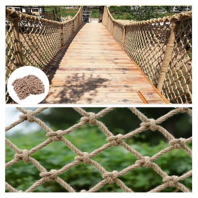 Safety Net Outdoor Climbing Hemp Netting Heavy Duty Cargo Decor Net Kids Swingset Treehouse Fence Birds Net Playground Hammock Kids Protective Net (Size : 2 * 5m(7 * 16ft))
