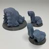 HERO Creations Giant Leech Figurine Miniature (Gray/Unpainted) - RPG - Roleplaying Games - Dungeons and Dragons - Pathfinder - Diorama view 1