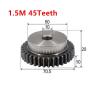 KHJK CHFENG-GG 1.5Modulus=1.5M 45Teeth Spur Gear with Stage Motor Boss/Convex Gear Inner Hole 10mm Pinion Rack Transmission (Hole Diameter : 10mm) view 2