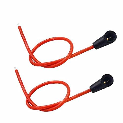 2 PCS Remote Controlled Nitro Engine Glow Plug with AWG 18 Silicone Wire Spring Self-Locking Structure 30cm Lenghth