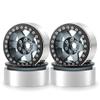 4Pcs 2.2" Beadlock Wheels Rims for 1/10 Axial Wraith 90048 RR10 TRX-4 RC Rock Crawler Car (Titanium Black) view 1