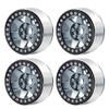 4Pcs 2.2" Beadlock Wheels Rims for 1/10 Axial Wraith 90048 RR10 TRX-4 RC Rock Crawler Car (Titanium Black) view 4