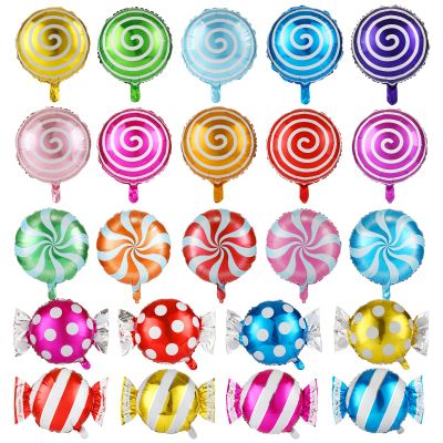 23PCS Sweet Candy Bar Balloons 18" Foil Mylar Lollipop Christmas Balloons for Holiday Baby Shower Birthday Party Supplies Decorations