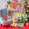 23PCS Sweet Candy Bar Balloons 18" Foil Mylar Lollipop Christmas Balloons for Holiday Baby Shower Birthday Party Supplies Decorations view 2