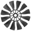 VGEBY Ducted Fan, 50mm Duct Fan 12?Blade Wear?Resistant Propeller Plastic Duct Fan Accessories Compatible for Planes Black(CW) Modeling Accessories view 1