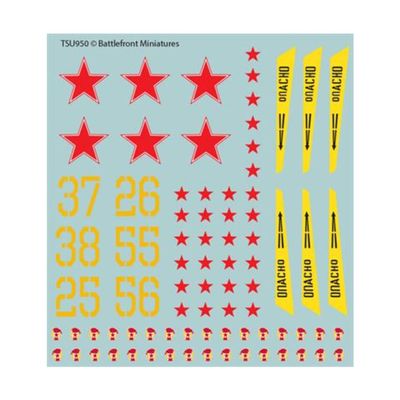 Battlefront Miniatures World War III: Team Yankee - Soviet Decal Set