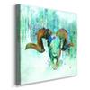 Canvas Prints Wall Art Animals Painting for Wall Dcor, Beyond the Forest II Wall Art, Ready to Hang, 32'' x 32'' view 2