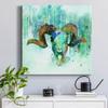 Canvas Prints Wall Art Animals Painting for Wall Dcor, Beyond the Forest II Wall Art, Ready to Hang, 32'' x 32'' view 3