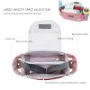 SONARIN Pram Buggy Bag Organiser & Stroller Organiser,Large Stroller Storage with Deep Cup Holder,Thickened Strap Used as Carry-On Handbag,Universal Fit All Buggy Models(Pink) view 3