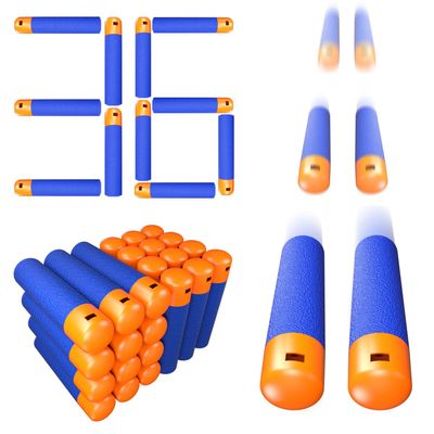 TORMEN Mega Darts Refill Pack Compatible for Nerf Mega Series, Blue 36Pcs