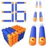 TORMEN Mega Darts Refill Pack Compatible for Nerf Mega Series, Blue 36Pcs view 1