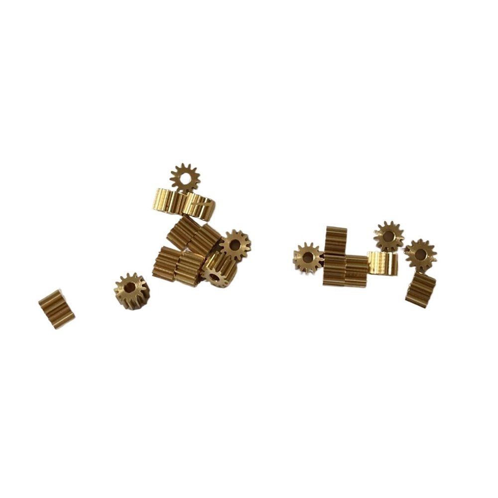 KHJK CHFENG-GG 10PCS 0.4M 13T Small Copper Gear 1.98mm 2mm for Toys Car RC Aircraft Gears (Hole Diameter : 1.98mm, Number of Teeth : 0.4M 13 Teeth)