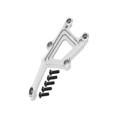 Aluminum Front Top Plate For 1/10 Traxxas Ford GT 4-Tec 2.0 83056-4/4-Tec 3.0 93054-4 - 6Pc Set Silver