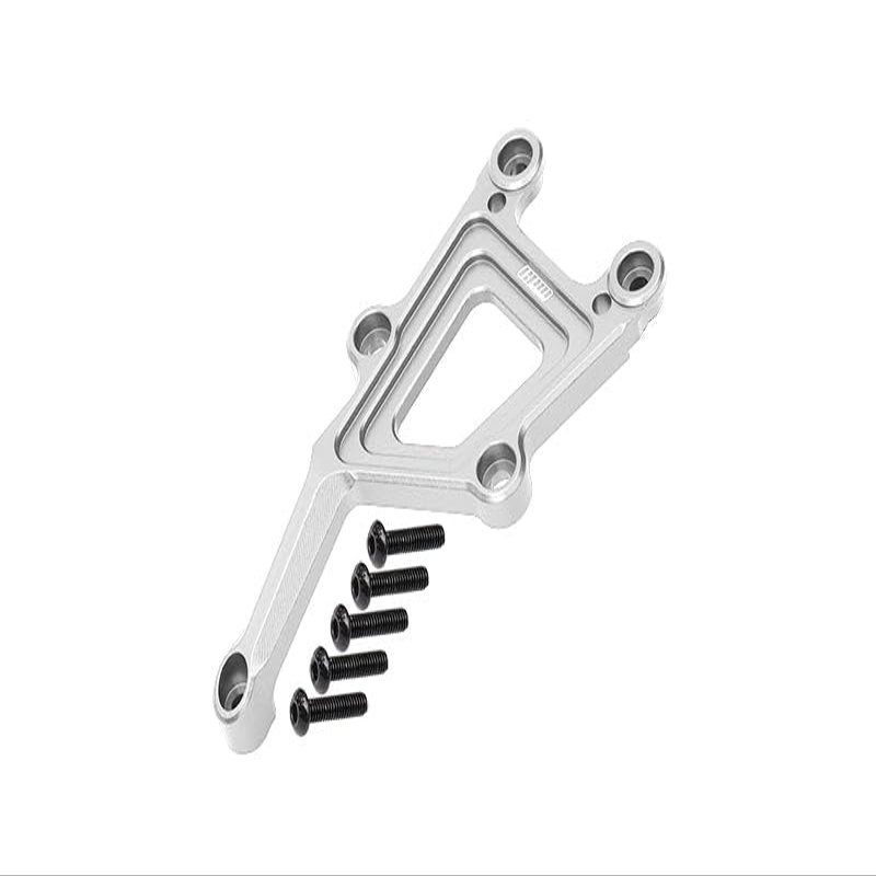 Aluminum Front Top Plate For 1/10 Traxxas Ford GT 4-Tec 2.0 83056-4/4-Tec 3.0 93054-4 - 6Pc Set Silver