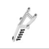 Aluminum Front Top Plate For 1/10 Traxxas Ford GT 4-Tec 2.0 83056-4/4-Tec 3.0 93054-4 - 6Pc Set Silver view 1