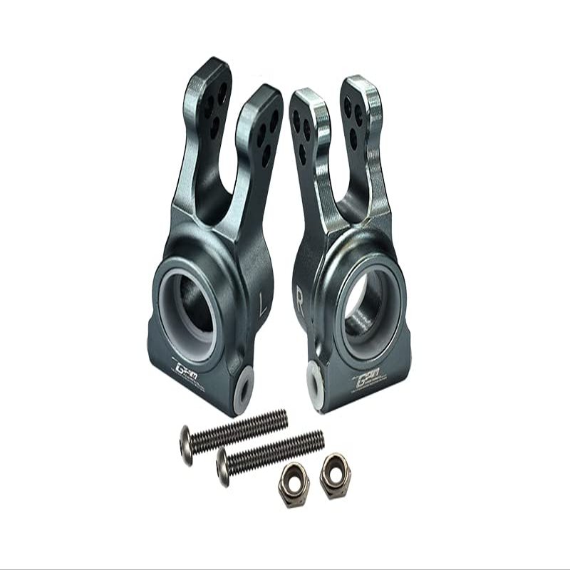 GPM For Losi 1:10 Lasernut U4 Tenacity LOS03028 / Tenacity DB Pro LOS03027V2 Upgrade Parts Aluminum Rear Knuckle Arm - 6Pc Set Gray Silver