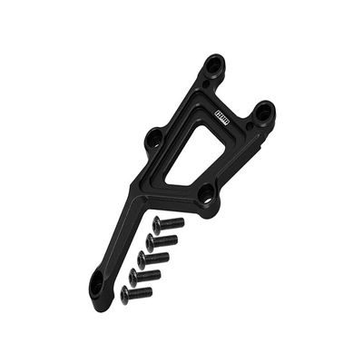 Aluminum Front Top Plate For 1/10 Traxxas Ford GT 4-Tec 2.0 83056-4/4-Tec 3.0 93054-4 - 6Pc Set Black