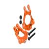GPM For Losi 1:10 Lasernut U4 Tenacity LOS03028 / Tenacity DB Pro LOS03027V2 Upgrade Parts Aluminum Front C-Hubs - 6Pc Set Orange view 1