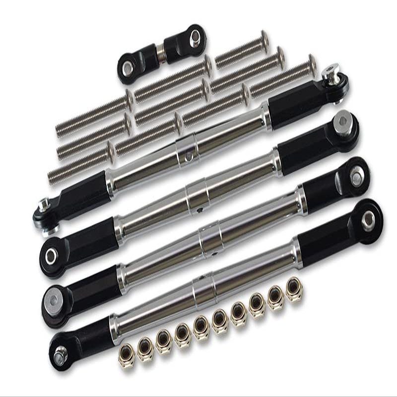 GPM for Arrma 1:8 KRATON/Outcast 6S BLX Upgrade Parts Aluminum Turnbuckles - 25Pc Set Silver