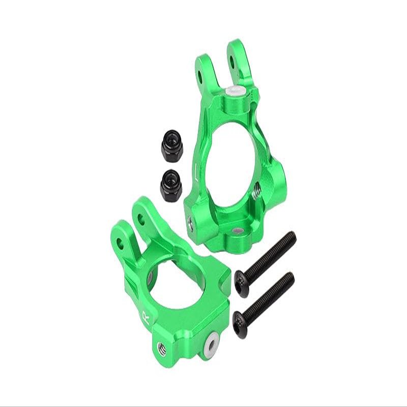 GPM For Losi 1:10 Lasernut U4 Tenacity LOS03028 / Tenacity DB Pro LOS03027V2 Upgrade Parts Aluminum Front C-Hubs - 6Pc Set Green