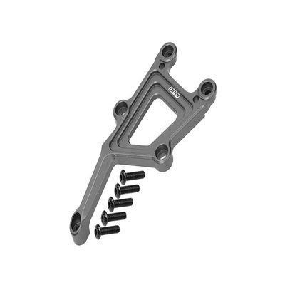 Aluminum Front Top Plate For 1/10 Traxxas Ford GT 4-Tec 2.0 83056-4/4-Tec 3.0 93054-4 - 6Pc Set Gray Silver