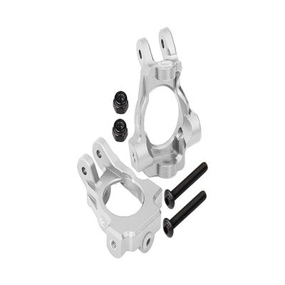 GPM For Losi 1:10 Lasernut U4 Tenacity LOS03028 / Tenacity DB Pro LOS03027V2 Upgrade Parts Aluminum Front C-Hubs - 6Pc Set Silver