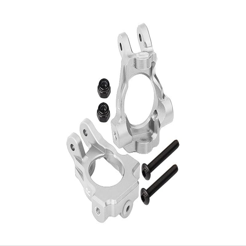 GPM For Losi 1:10 Lasernut U4 Tenacity LOS03028 / Tenacity DB Pro LOS03027V2 Upgrade Parts Aluminum Front C-Hubs - 6Pc Set Silver
