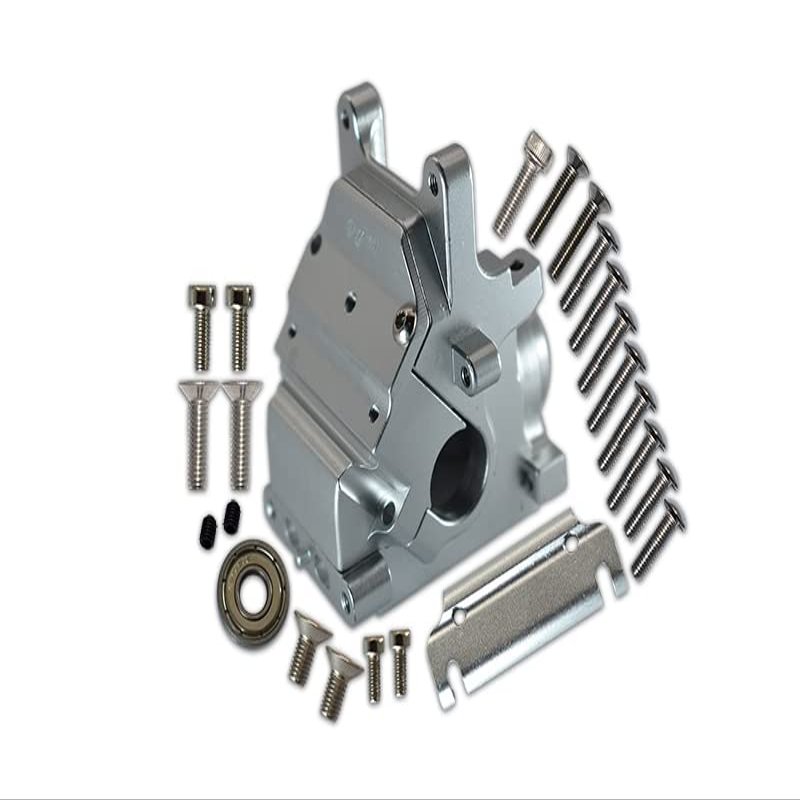Aluminum Front Or Rear Gear Box for Arrma 1:8 KRATON/Outcast/Notorious/Typhon/Talion/KRATON V5 / Notorious V5 / 1:7 Infraction/Infraction V2 / Limitless/FIRETEAM / 1:10 SENTON - Silver