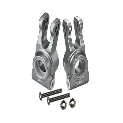GPM For Losi 1:10 Lasernut U4 Tenacity LOS03028 / Tenacity DB Pro LOS03027V2 Upgrade Parts Aluminum Rear Knuckle Arm - 6Pc Set Silver