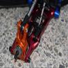 GPM For Losi 1:10 Lasernut U4 Tenacity LOS03028 / Tenacity DB Pro LOS03027V2 Upgrade Parts Aluminum Rear Knuckle Arm - 6Pc Set Orange view 3