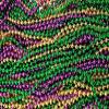 Dondor Festive Metallic Beaded Necklaces (30 Pack, GREEN, GOLD, PURPLE) view 3
