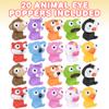 ArtCreativity 20 PCS Squeezy Animal Fidget Toys with Pop Out Eyes, Fun Squeeze Stress Relief Toys for Kids, Ideal for Goodie Bag Stuffers, Birthday Party Favors for Boys and Girls view 2