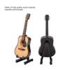 Miniature Wooden Guitar, Wooden Musical Instrument Mini Accessory for Dollhouse Model Home for Decoration(10CM) view 2