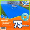 Sea Cow Blue Giant Backyard Water Slide 75 x 12 Includes  Peel-N-Stik Fasteners KIT  Inflatable Ring view 1