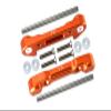 12 pc Set Aluminum Front Lower Suspension Mount LOSI 1/10 LASERNUT Tenacity U4 LOS03028 by GPM (Orange) view 1