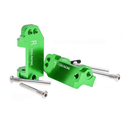 CODA RACING RC Alloy Caster Block for Traxxas 1/10 2WD Slash, Stampede, Rustler, Nitro Slash-Replaces Part 3632(Pair)