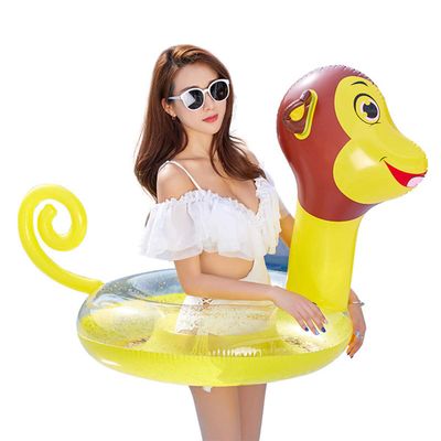 1pc Cartoon Pattern Inflatable Swimming for Adults Thickened Sequin Water Floating Fun Pool Toy for Water Activities