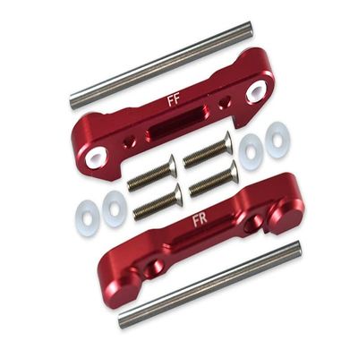 GPM Racing for LOSI 1/10 LASERNUT Tenacity U4 LOS03028 Aluminum Front Lower Suspension Mount -12PC Set (red)
