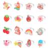 Hifot 16pcs Jewelry Rings for Little Girls, Adjustable Rings Cute Fox Mermaid Rings for Kids Pretend Play and Dress Up Rings view 1