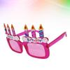 Happy Birthday Candle Novelty Sunglasses for Party Supplies and PC view 2