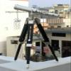 Nautical Marine Brass Chrome Spyglass Telescope W/Black Wooden Tripod Stand Gift view 3